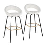 Posh - Fixed-Height Barstool (Set of 2) - Black Metal