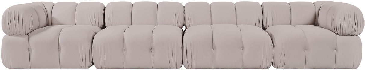 Orin - Fabric Velvet 4 Piece Modular Sofa