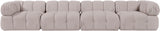 Orin - Fabric Velvet 4 Piece Modular Sofa