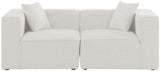 Cube - Linen Modular 2 Seat Sofa