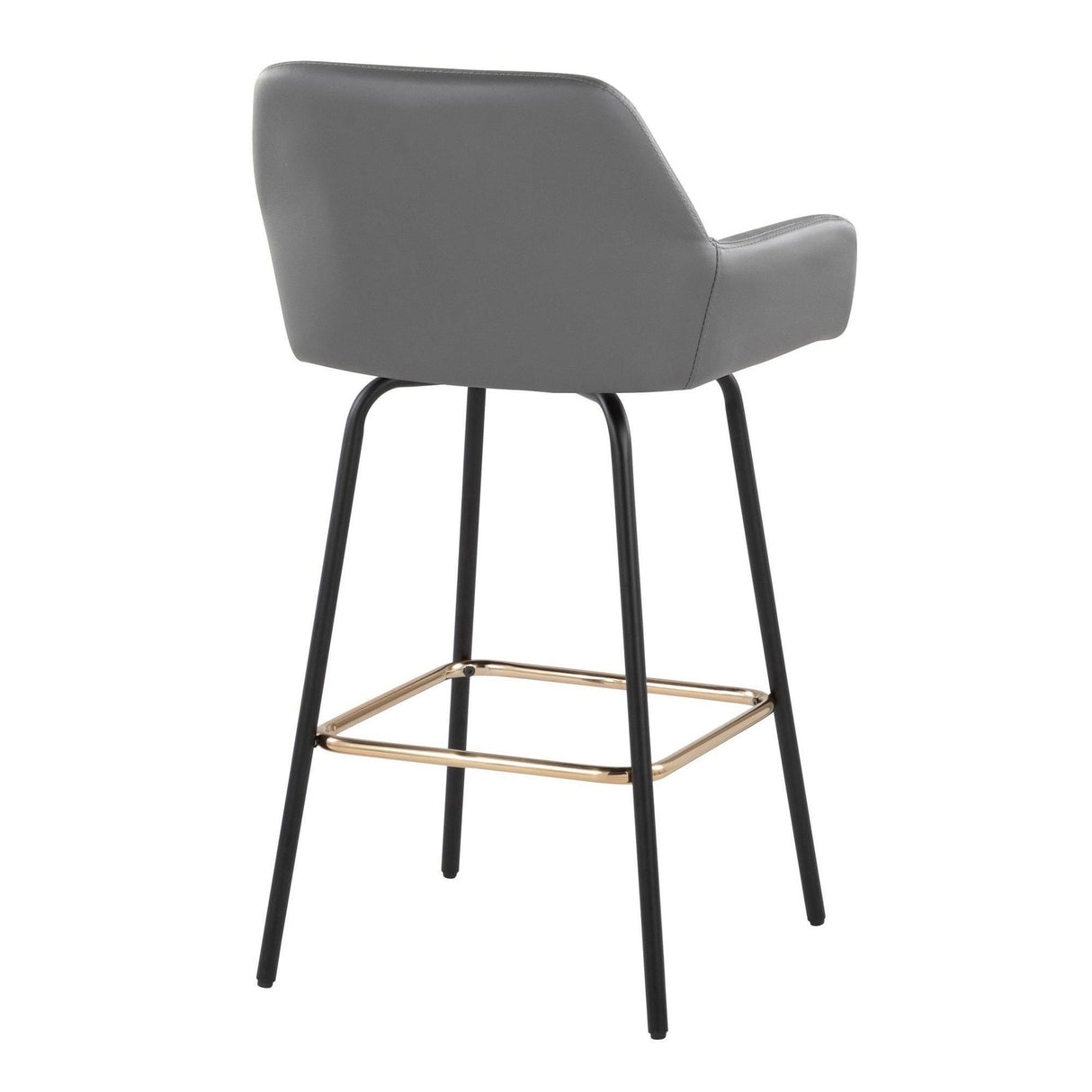 Daniella - 24" Fixed-Height Counter Stool (Set of 2) - Black Metal