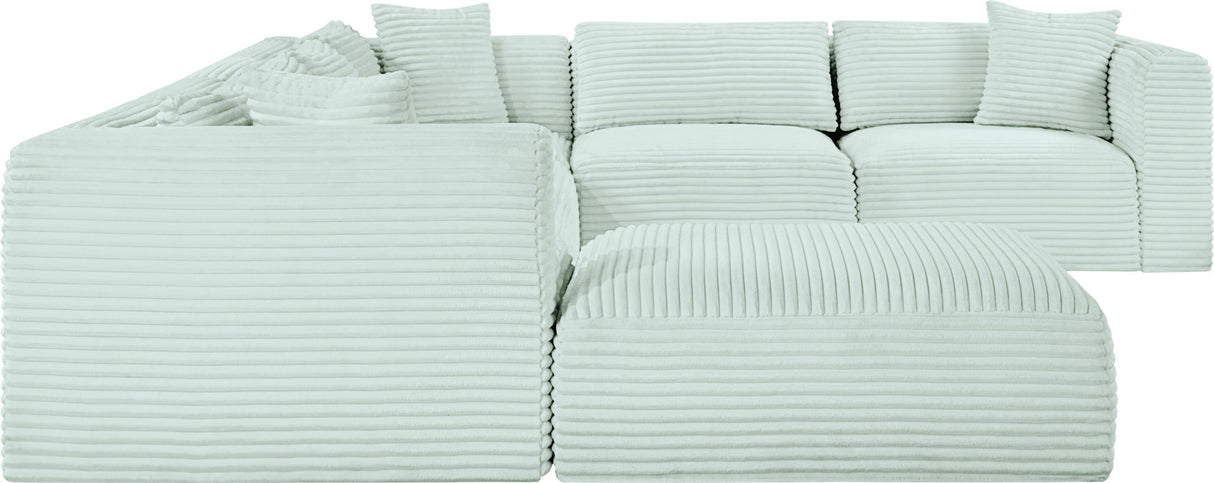 Shaggy - 7 Piece Modular U-Shaped Sectional With Ottoman