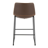Duke - 26" Fixed-Height Stool - Black Metal