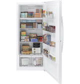 GE ENERGY STAR 21.3 cu. ft. Frost-Free Garage Ready Upright Freezer – White (FUF21DLRWW)
