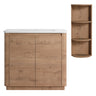 Freestanding Bathroom Vanity With Sink, 2 Soft Close Doors & Storage Rack