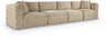 Shaggy - Fabric 4 Seat Modular Sofa