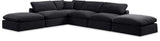 Comfy - 6 Piece Velvet Modular Sectional