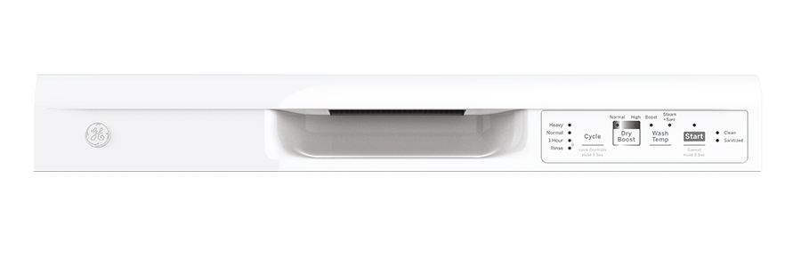 GE GDF535PGRCC - 24 in. Front Control Flush-Mount Dishwasher with 55 dBa Sound Level, Dry Boost & Pocket Handle - Bisque