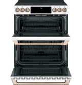 Caf(eback)(TM) 30" Smart Slide-In, Front-Control, Radiant and Convection Double-Oven Range - (CES750P4MW2)