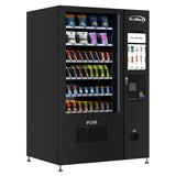 Non-Refrigerated Snack Vending Machine with 60 Slots, Coin and Bill Acceptor, and 22 Inch Touch Screen in Black (KM-VMNT-50-BC)