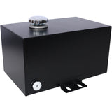 Heavy Duty 5 Gallon Steel Hydraulic Fluid Reservoir Tank With Mounting Foot, 14 Gauge - Black