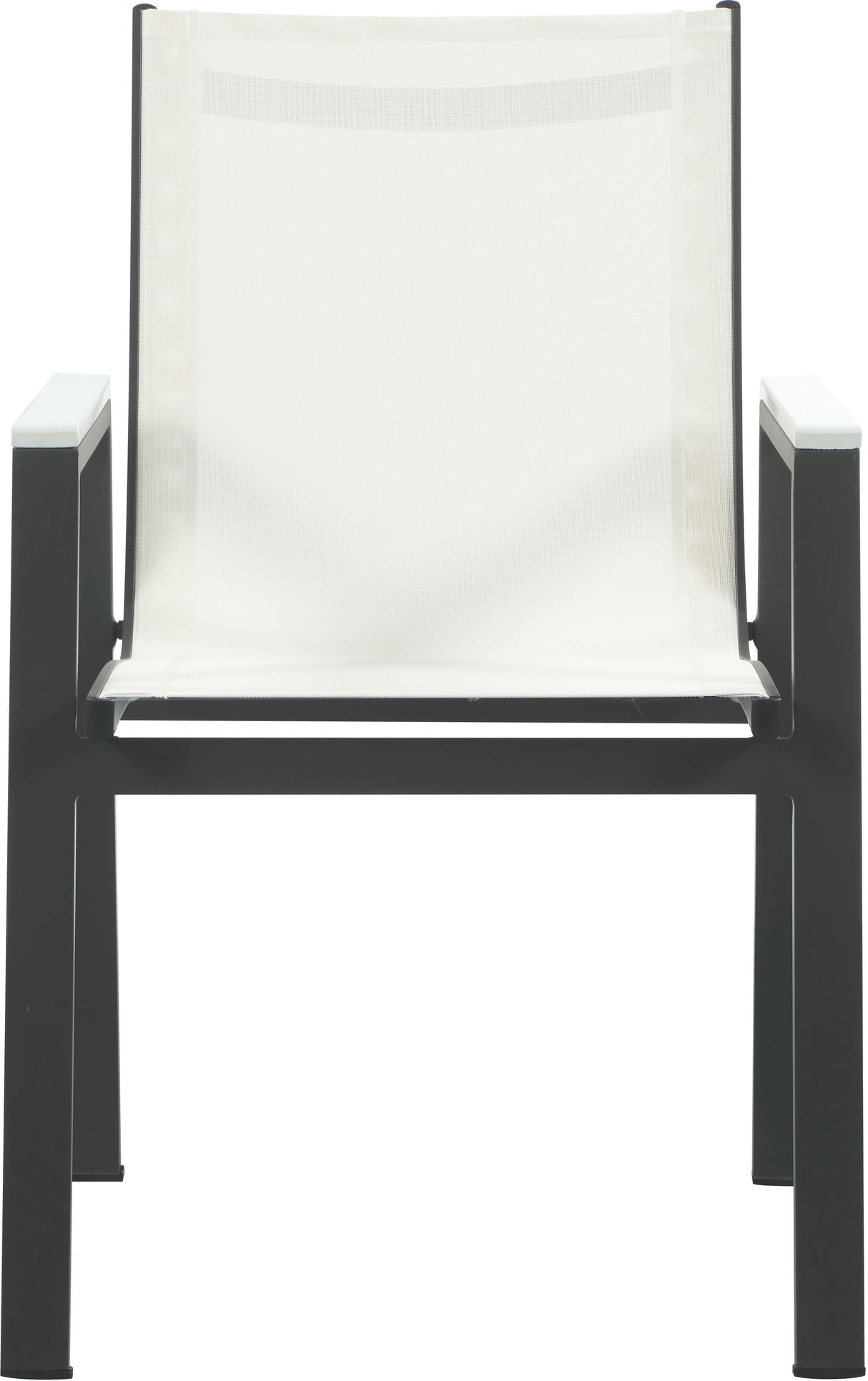 Nizuc - Outdoor Patio Dining Arm Chair With Gray Frame (Set of 2)