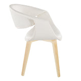 Curvo - Upholstered Chair (Set of 2) - Natural Wood Legs