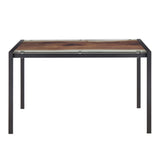 Live Edge - Contemporary Table - Printed Glass Top