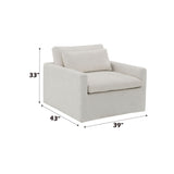 Naveen - Swivel Chair With 1 Toss Pillow