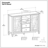 Connaught - Tall TV Stand - Brown