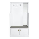 Buck II - Hall Tree - White High Gloss