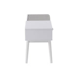 Telephone Contemporary Bench With Pull Out Drawer