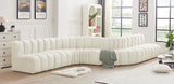 Arc - Velvet 8 Piece Curved Modular Sofa