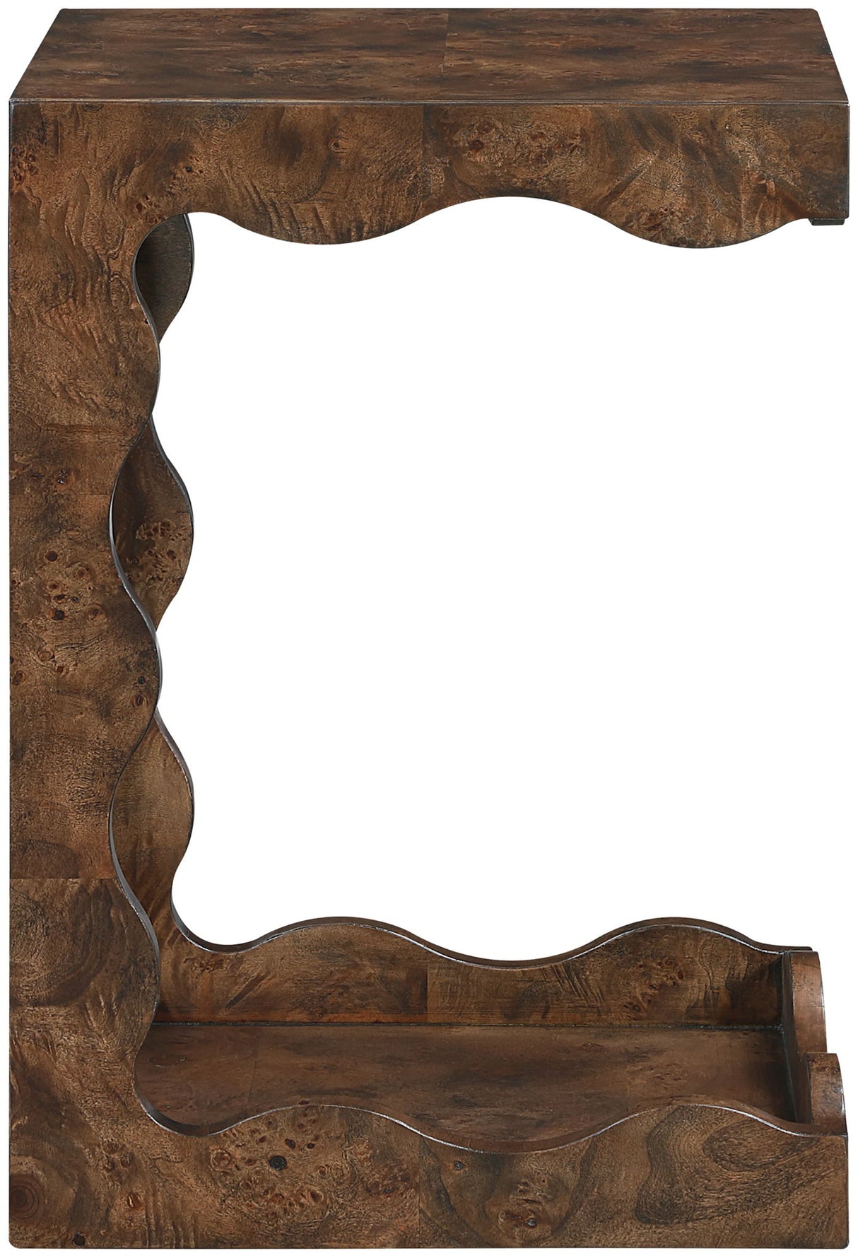 Vassa - Burl Veneer End Table