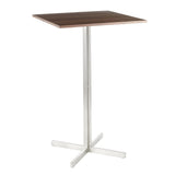Fuji - Square Bar Table - Dark Brown