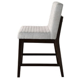 Edwyn - Counter Height Chair (Set of 2) - Gray Linen & Espresso