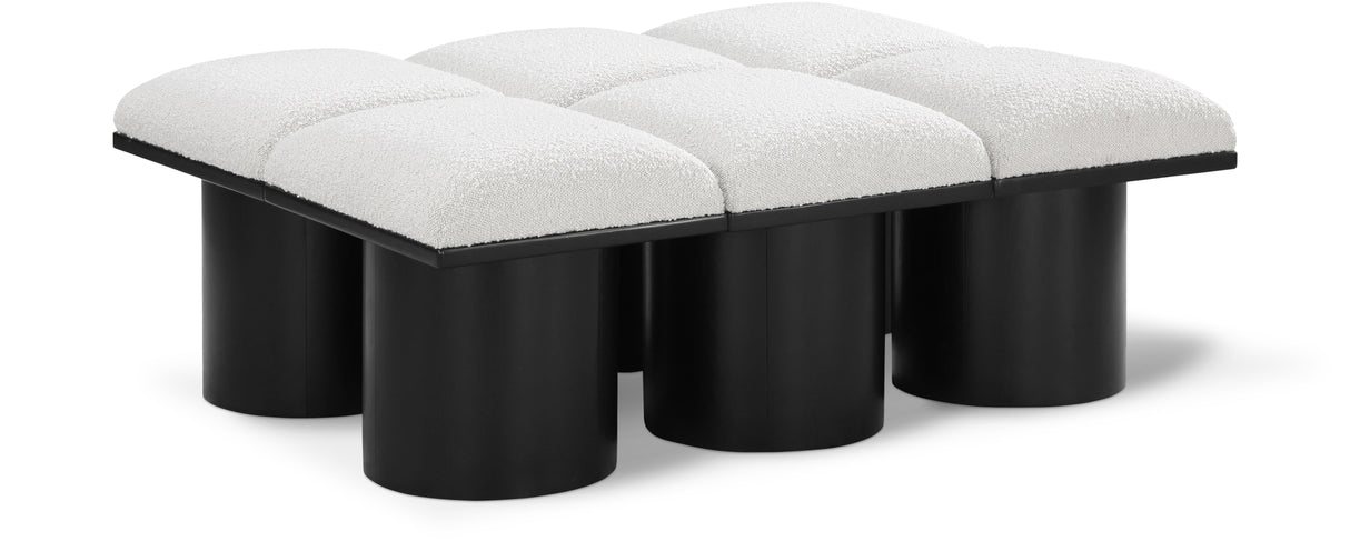 Pavilion - 6 Piece Modular Bench With Black Base