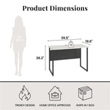 Sorina - Writing Desk - White / Light Oak