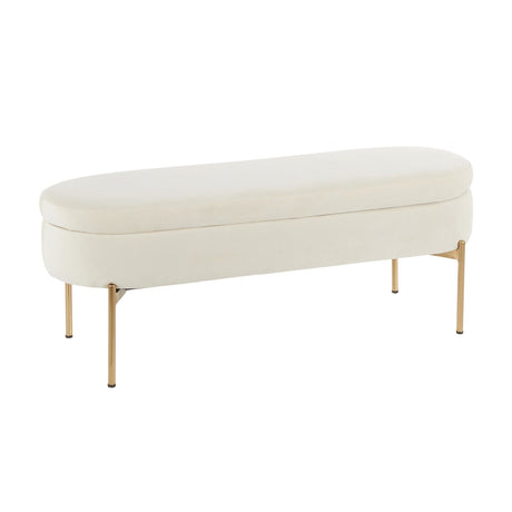 Chloe - Contemporary/Glam Storage Bench