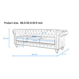 2 Piece Sofa Set With Rolled Armrests