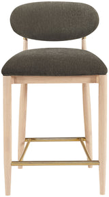Riccio - Fabric Stool - Natural Frame