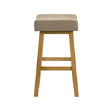 Lenon - Modern Farmhouse Wood Counter Height Kitchen Bar Stool