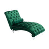 Velvet Chaise Lounge Indoor, Button Tufted Upholstered Chaise Lounge Chair With Pillow