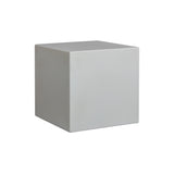 Minerra - Indoor Outdoor Side Table - White Concrete Finish