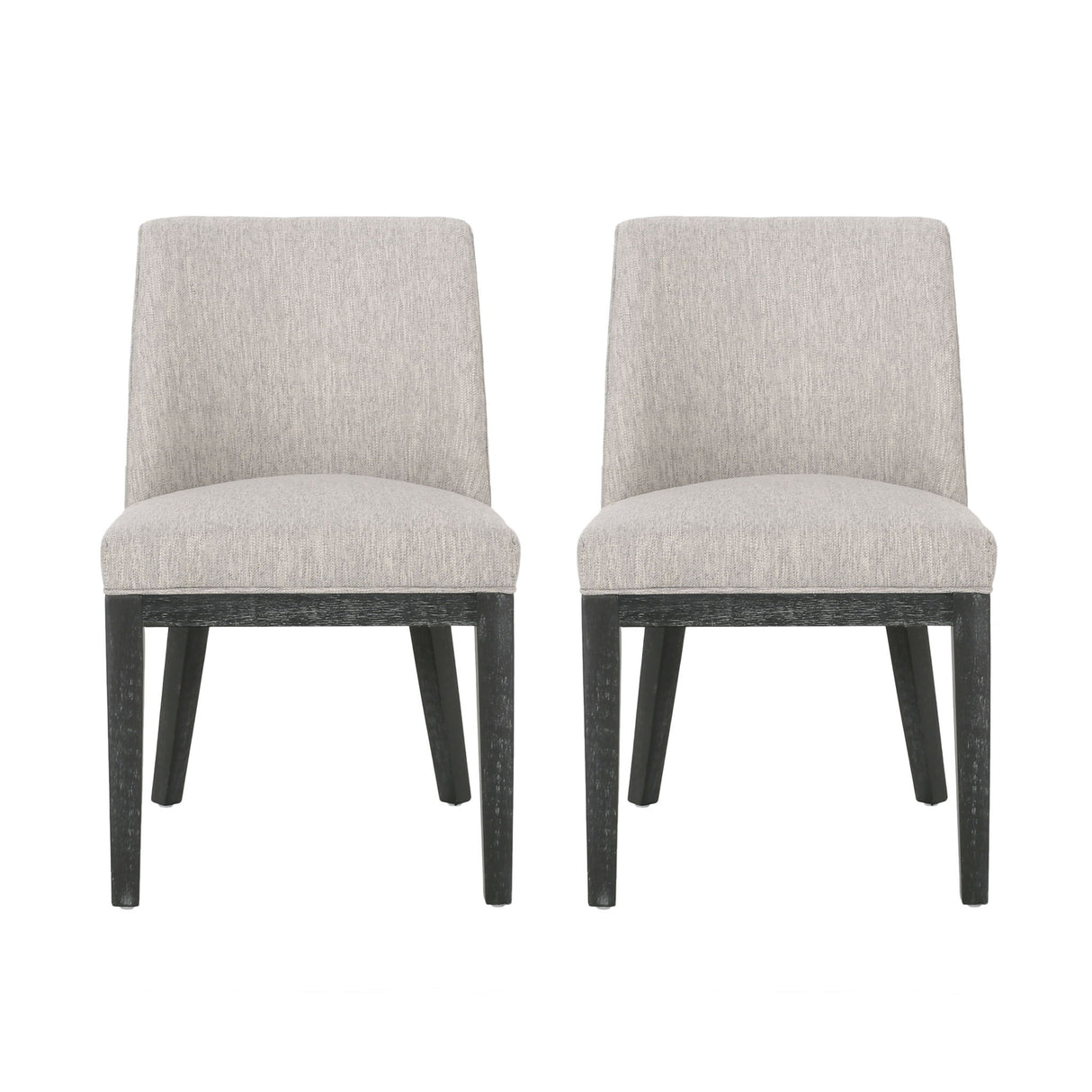 Modern Dining Chair With Durable Fabric Upholstery And Sturdy Wooden Frame (Set of 2)