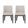 Modern Dining Chair With Durable Fabric Upholstery And Sturdy Wooden Frame (Set of 2)