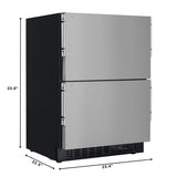 23 in. Panel Ready Two-Drawer Refrigerator and Freezer (KM-BIR1D1F-PR)23 in. Panel Ready Two-Drawer Refrigerator and Freezer (KM-BIR1D1F-PR)