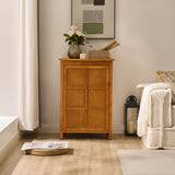 Floor Cabinet With Doors & Adjustable Shelf, Storage Cabinet For Entryway