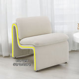 Jaeda - Innovative Elegance Accent Chair In Curved Shape