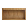 Fluted Console Table With 3 Drawers, Long Sofa Table Behind Couch For Living Room
