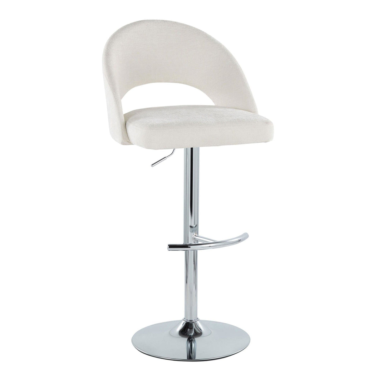 Renee - Adjustable Barstool (Set of 2) - Chrome Base