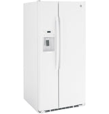 GE GSE23GGPWW - 33 in. 23.0 cu. ft. Energy Star Side-by-Side Refrigerator with External Ice & Water Dispenser - White