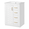 Modern Bathroom Vanity With 1 Door And 3 Drawers