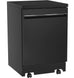 GE 24 in. Top Control Portable Dishwasher with 54 dBa Sound Level & Pocket - Black