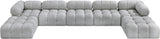 Ames - 7 Piece Fabric Modular U-Shaped Sectional