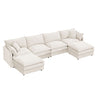 Modular U Shaped Sectional Sofa, 4 Seater Comfy Cloud Couch
