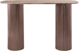 Cindra - Genuine Marble Top And Iron Base Console Table