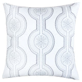Holiday Throw Pillow With Snowflake Embroidery