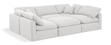 Indulge - Linen 6 Piece Modular Sectional - White