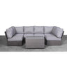 Comfortable Modern Patio Rattan Sectional Set With Cushions
